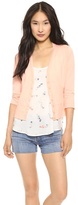 Thumbnail for your product : Three Dots Colette Cropped Cardigan
