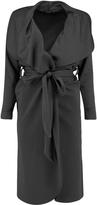 Thumbnail for your product : boohoo Katie Belted Shawl Collar Duster