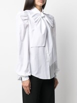 Thumbnail for your product : Elie Saab Bow-Front Cotton Shirt