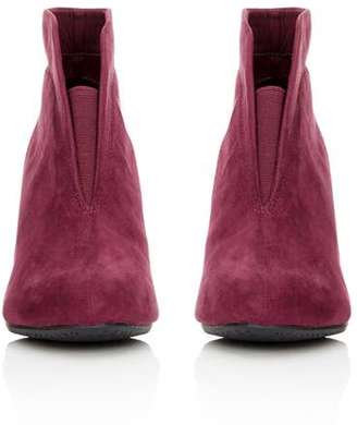 Berry Open Front Ankle Boot