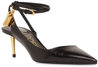 Tom Ford 55mm Padlock Leather Pumps