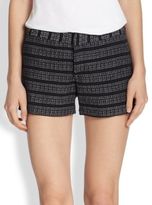 Thumbnail for your product : Joie Merci Striped Woven Cotton Shorts