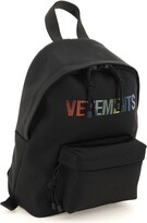 Thumbnail for your product : Vetements Multicolour Crystal Logo Mini Backpack
