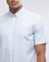 Thumbnail for your product : French Connection Cotton Shirt with Stripes with Short Sleeves