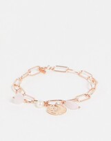Thumbnail for your product : Pilgrim rose gold-plated bracelet with pendants