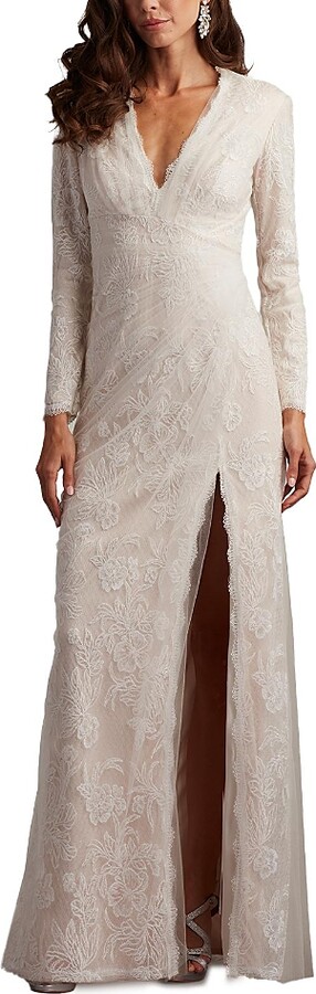 Tadashi Shoji Cherelle Embroidered Tulle Gown