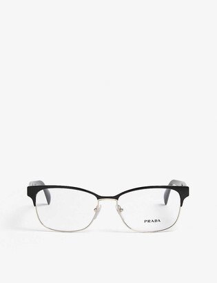Prada Pr65rv metal and acetate glasses