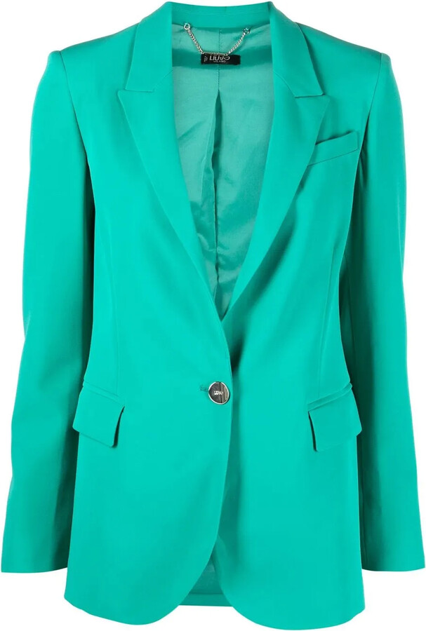 Liu Jo Peak-Lapels Single-Breasted Blazer