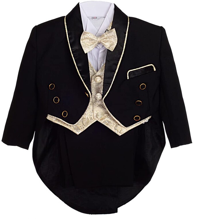 Lito Angels Baby Boys Tuxedo Wedding Suits & Blazers 5 Pieces Formal