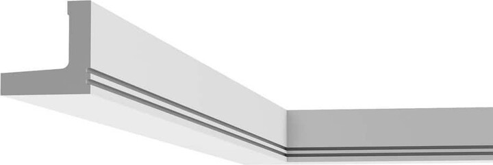 2 in. x 2 in. x 78-3/4 in. Primed White Plain Polyurethane Crown Moulding (14-Pack)