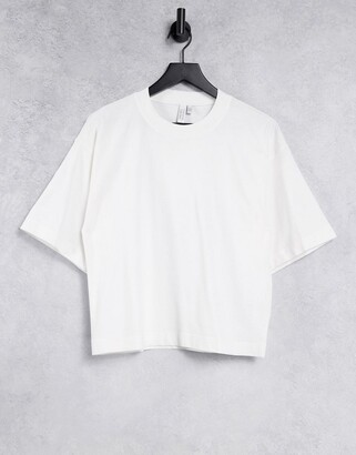 And other stories & organic cotton oversized T-shirt in white