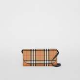 Thumbnail for your product : Burberry Detachable Strap Vintage Check Leather Wallet