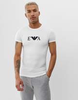 Thumbnail for your product : Emporio Armani slim fit EVA logo lounge t-shirt in white