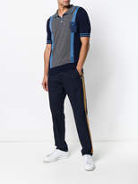 Thumbnail for your product : Dolce & Gabbana colour block polo shirt with logo patch