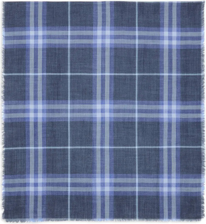 Burberry reversible Check wool silk scarf