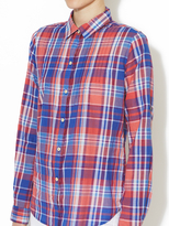 Thumbnail for your product : Trovata Cotton Plaid Roll-Tab Shirt