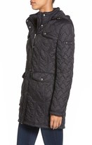 Thumbnail for your product : Larry Levine Quilted Jacket with Detachable Hood