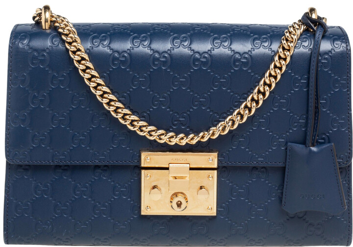gucci navy crossbody bolsa