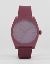 Thumbnail for your product : adidas Z10 Process Silicone Watch In Burgundy