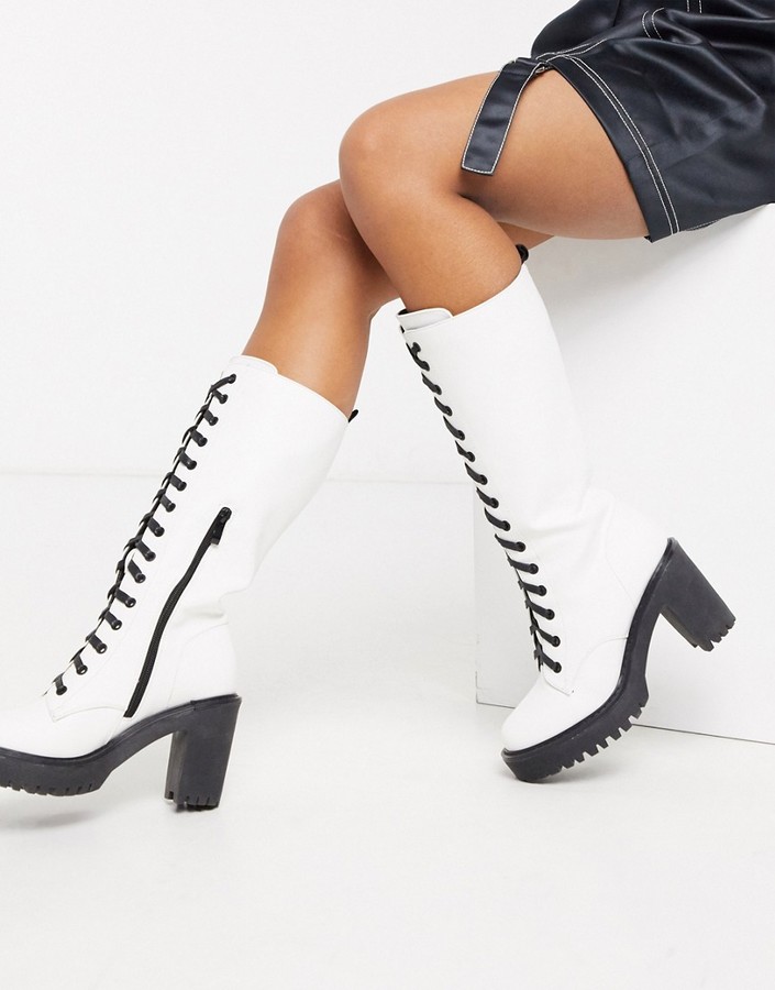 public desire white boots
