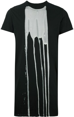 Rick Owens ink spill print T-shirt