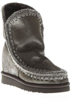 Thumbnail for your product : Mou Eskimo Light Silver Wool & Leather Boots