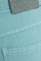Thumbnail for your product : Brunello Cucinelli Bead-embellished High-rise Wide-leg Jeans