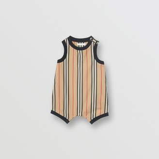 Burberry Childrens Icon Stripe Cotton Bodysuit