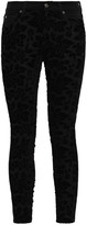 Thumbnail for your product : 7 For All Mankind Floral-appliqued Layered Lace Mid-rise Skinny Jeans