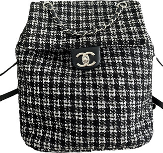 Chanel Black/White Tweed Urban Spirit Backpack Chanel