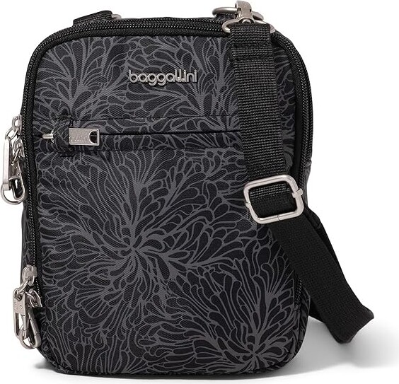 Baggallini Securtex Anti-theft Mini Everything Crossbody Cross Body Women's Handbags French Navy, Nylon