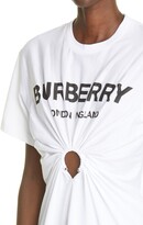 Thumbnail for your product : Burberry Virginia Oversize Cutout Logo Tee