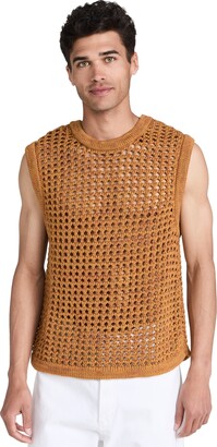 Nicholas Daley Crocheted Cotton Sweater Vest - ShopStyle