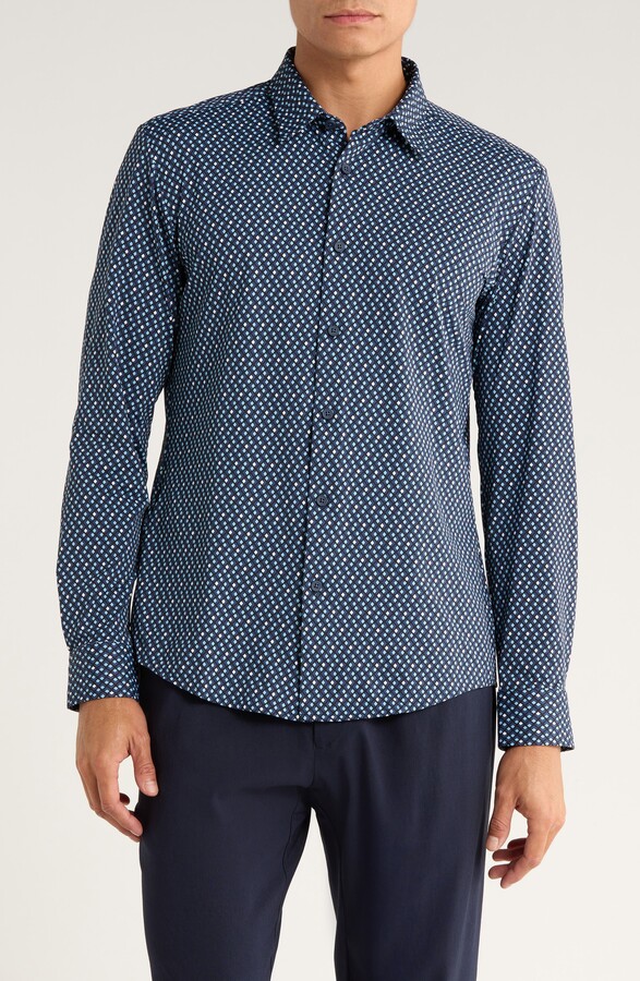 HUGO BOSS Roan Kent Slim Fit Button-Up Shirt