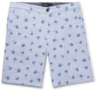 Club Monaco Maddox Slim-Fit Printed Cotton Shorts