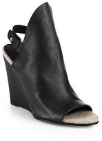 Thumbnail for your product : Vince Kostel Leather Ankle Strap Wedge Sandals