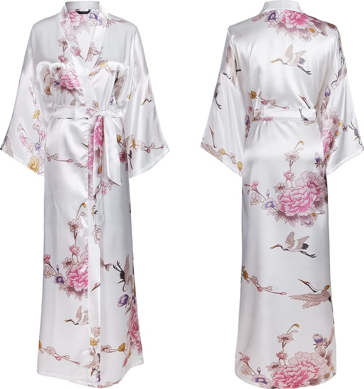 DiaryLook Ladies Kimono Dressing Gowns for Women Long Kimono Robes