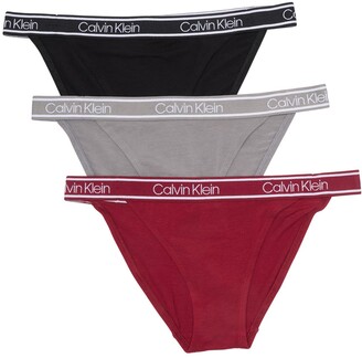 Calvin Klein String Cheeky Bikini Panties - Pack of 3 - ShopStyle