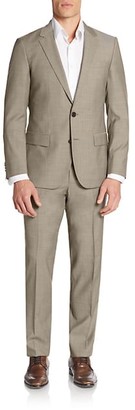 HUGO BOSS Halsey/Merrill Regular-Fit Pin Dot Virgin Wool Suit - ShopStyle