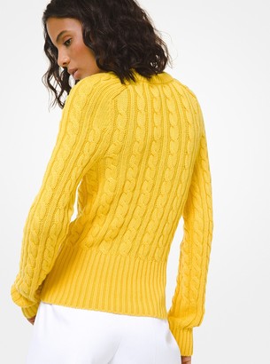 Michael Kors Collection Cable Cashmere Sweater