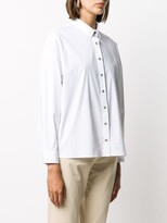 Thumbnail for your product : Peserico Boxy-Fit Stripe Trim Shirt