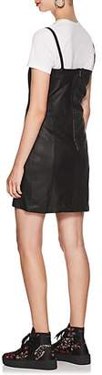 SIR The Label Women's Vera Leather Button-Front Dress - Black