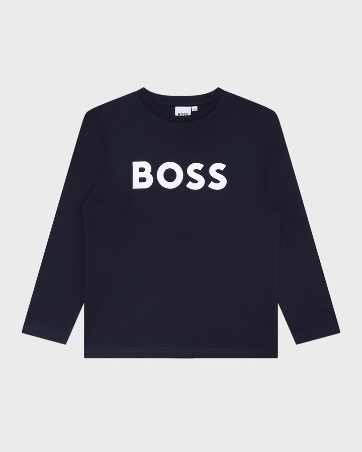 HUGO BOSS Boy's Classic Logo-Print T-Shirt, Size 14-16