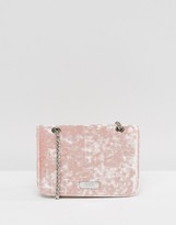 Thumbnail for your product : Faith Blush Velvet Mini Cross Body Bag