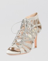Thumbnail for your product : Pour La Victoire Open Toe Lace Up Sandals - Charlize High Heel