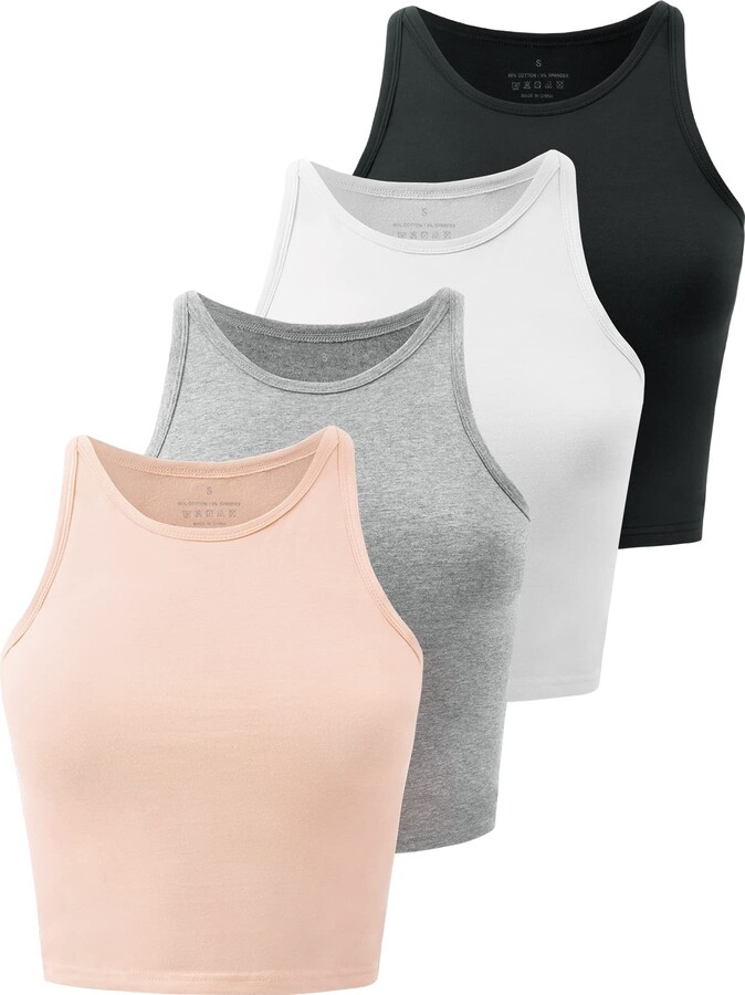 CRZ YOGA Butterluxe Womens V Neck Workout Tank Tops with Built in Bras -  Sleeveless Padded Racerback Yoga Athletic Camisole - AliExpress