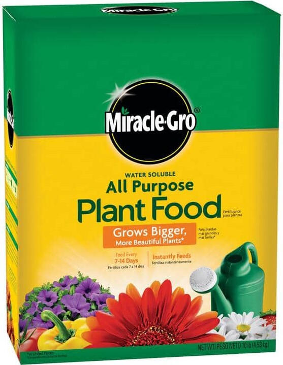 Miracle-Gro Water Soluble All Purpose Plant Food 10 lbs. for Indoor/Outdoor Plants, Roses, Flowers, Vegetables, Dry Fertilizer