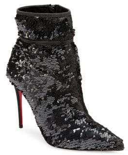 Christian Louboutin Moulakate 100 Sequin Booties
