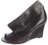 Thumbnail for your product : Maison Margiela Wedge Peep-Toe Booties