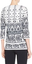 Thumbnail for your product : St. John Graphic Overprinted Cardigan